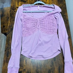 Purple Free People Long Sleeve